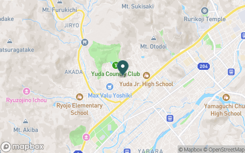 湯田カントリークラブ（山口県）の地図