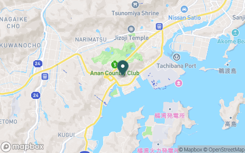 阿南カントリークラブの地図