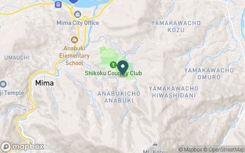 四国カントリークラブ　穴吹コースの地図