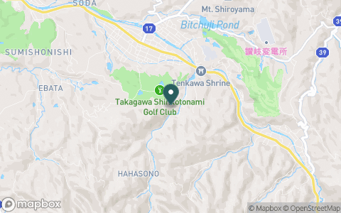 タカガワ新琴南ゴルフ倶楽部の地図