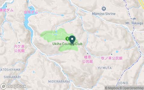 浮羽カントリークラブの地図