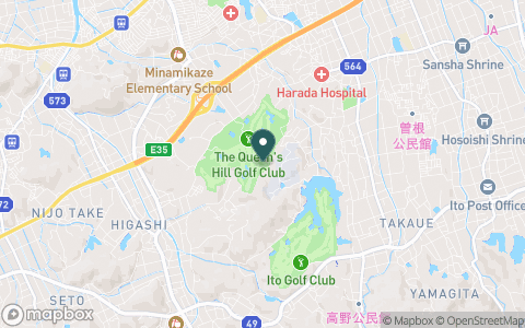 ザ・クイーンズヒルゴルフクラブの地図