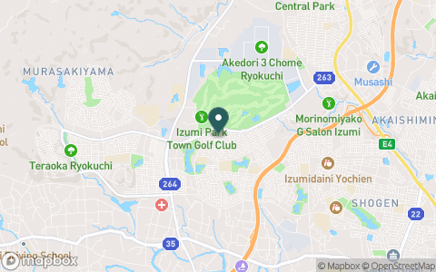 泉パークタウンゴルフ倶楽部の地図