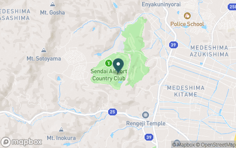 仙台空港カントリークラブの地図