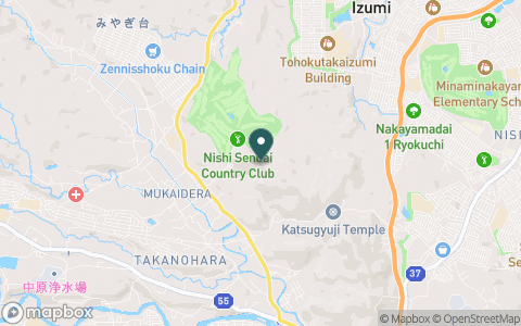 西仙台カントリークラブの地図