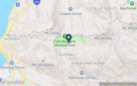 福岡セヴンヒルズゴルフ倶楽部の地図