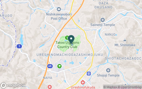 武雄・嬉野カントリークラブの地図