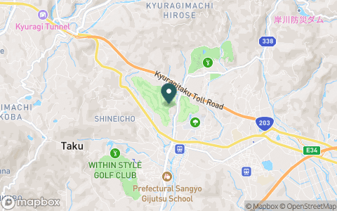 天山カントリークラブの地図