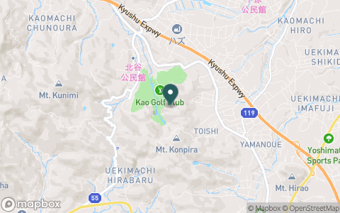 ＫＡＯゴルフ倶楽部の地図
