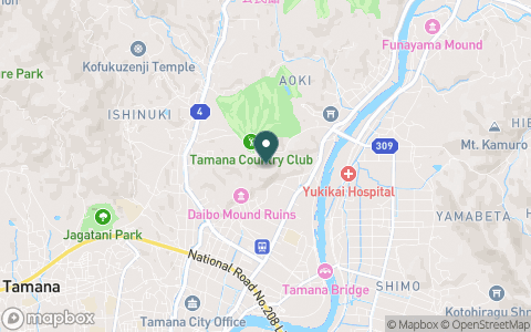 玉名カントリークラブの地図