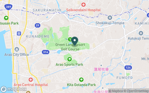 グリーンランドリゾートゴルフコースの地図