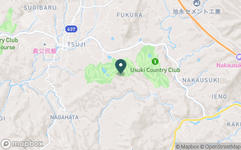 大分カントリークラブ　月形コースの地図