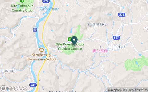 大分カントリークラブ　吉野コースの地図