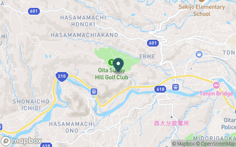 大分サニーヒルゴルフ倶楽部【アコーディア・ゴルフ】の地図