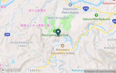 大分中央ゴルフクラブの地図