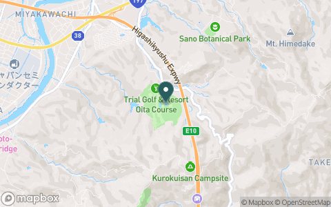 トライアルゴルフ＆リゾート　ＯＩＴＡ　ＣＯＵＲＳＥ（旧：大分東急ゴルフクラブ）の地図