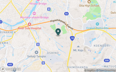 大分パブリックゴルフ場の地図