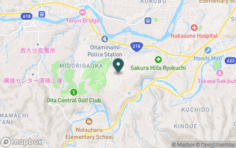 大分富士見カントリー倶楽部【ＰＧＭ】の地図