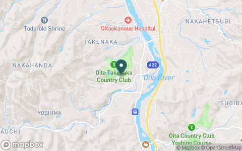 大分竹中カントリークラブの地図