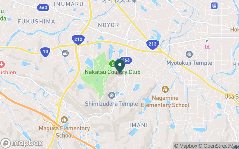 中津カントリークラブの地図