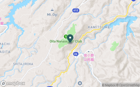 大分ななせゴルフ倶楽部の地図