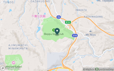 別府ゴルフ倶楽部【ＰＧＭ】の地図