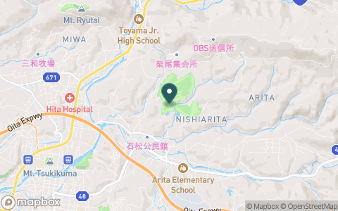 ローレル日田カントリークラブの地図