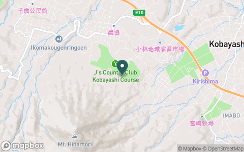宮崎小林カントリークラブの地図