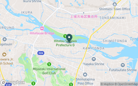 一ツ瀬川県民ゴルフ場の地図