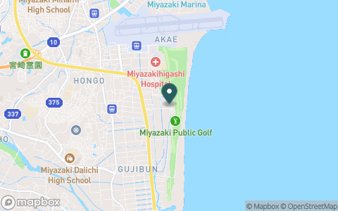 宮崎カントリークラブの地図