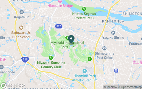 宮崎国際ゴルフ倶楽部【ＰＧＭ】の地図