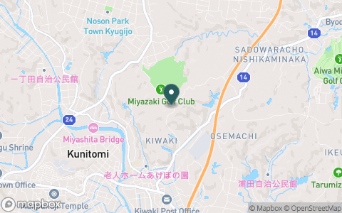 宮崎ゴルフ倶楽部の地図