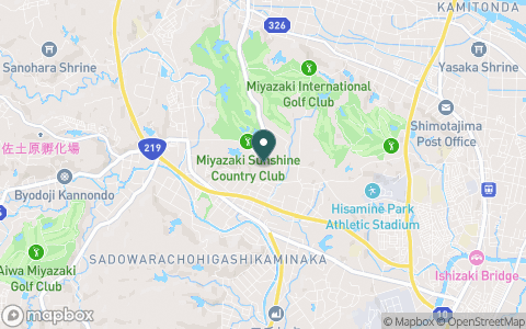 宮崎サンシャインカントリークラブの地図