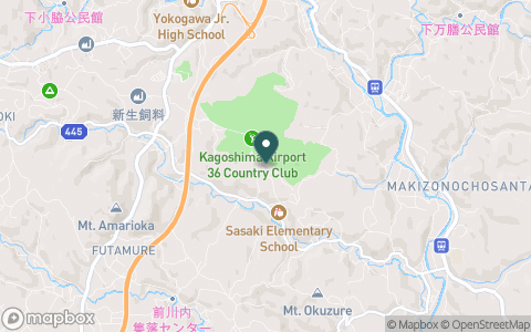 かごしま空港３６カントリークラブの地図