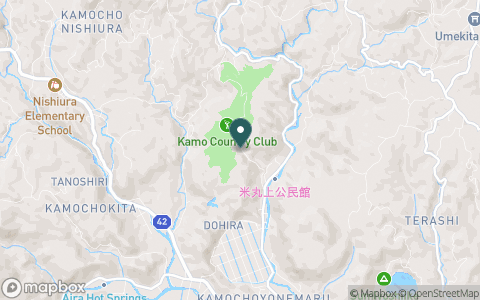 蒲生カントリークラブ（鹿児島県）の地図