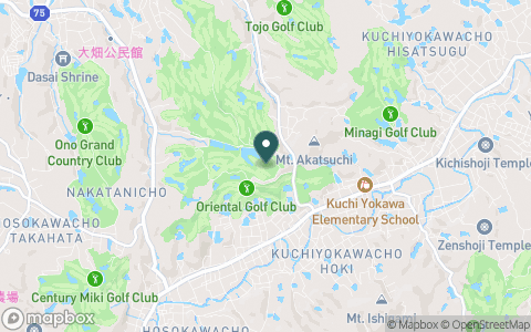 東条の森カントリークラブ大蔵コースの地図