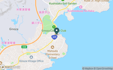 宜野座カントリークラブの地図