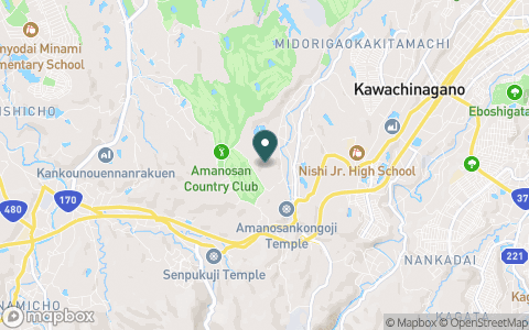 天野山パブリックゴルフ場の地図