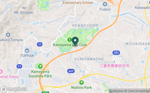 亀山ゴルフクラブ　亀の子ショートコース【ＰＧＭ】の地図