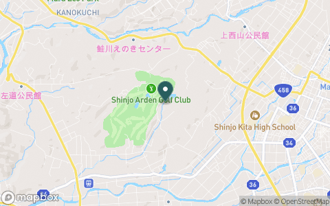 新庄アーデンゴルフ倶楽部の地図