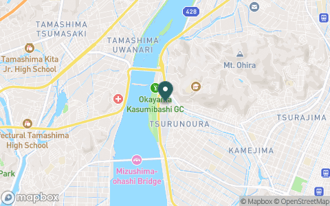 岡山霞橋ゴルフ倶楽部の地図