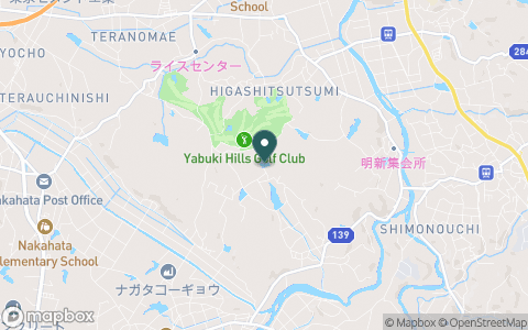 矢吹ヒルズゴルフクラブ（旧：アローレイクカンツリー倶楽部）の地図