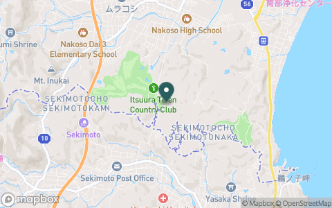 五浦庭園カントリークラブの地図