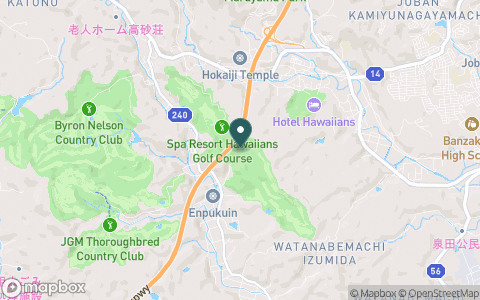 ハワイアンズゴルフコースの地図