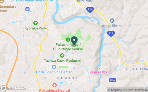 福島ゴルフ倶楽部　民報コースの地図