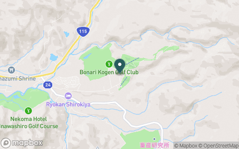 ボナリ高原ゴルフクラブの地図