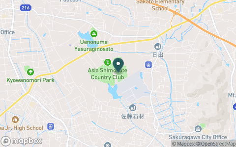 アジア下館カントリー倶楽部の地図