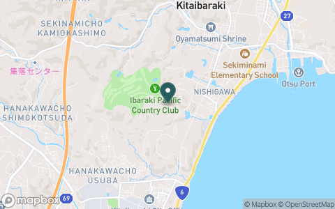 茨城パシフィックカントリー倶楽部の地図