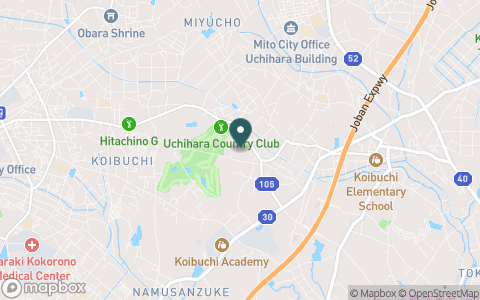 内原カントリー倶楽部【ＰＧＭ】の地図