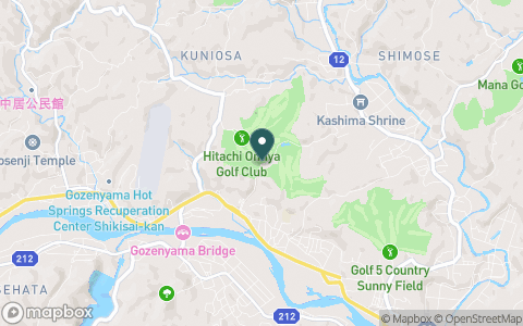 ひたち大宮ゴルフクラブ（旧：カバヤゴルフクラブ）の地図